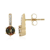 9K Oregon Sunstone Gold Earrings