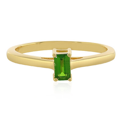 Russian Diopside Silver Ring