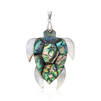 Abalone Shell Silver Pendant