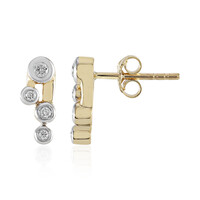 9K SI1 (H) Diamond Gold Earrings