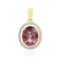 9K Pink Tourmaline Gold Pendant (Tenner Diniz)