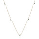 9K I2 Sky Blue Diamond Gold Necklace (de Melo)