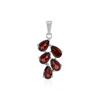 Mozambique Garnet Silver Pendant