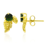 Russian Diopside Silver Earrings (Remy Rotenier)