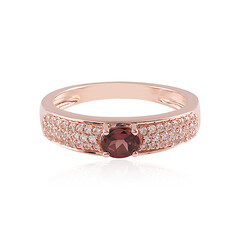 Pink Zircon Silver Ring