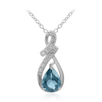 London Blue Topaz Silver Necklace