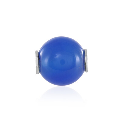 Blue Agate Silver Pendant (MONOSONO COLLECTION)