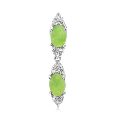 Imperial Chrysoprase Silver Pendant