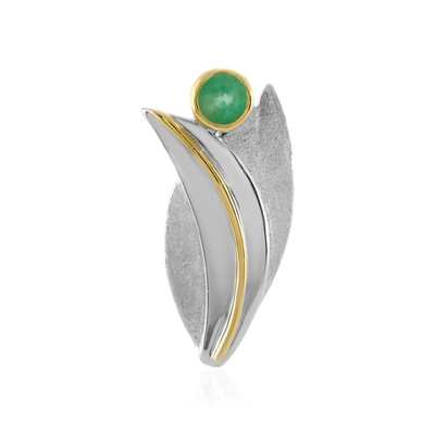 Ethiopian Emerald Silver Pendant (MONOSONO COLLECTION)