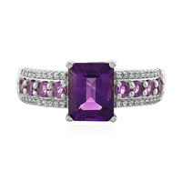 Bolivian Amethyst Silver Ring