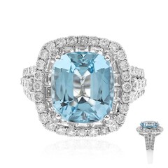 14K AAA Brazilian Aquamarine Gold Ring (CIRARI)