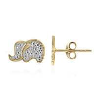 I3 (I) Diamond Silver Earrings