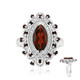 Garnet Silver Ring