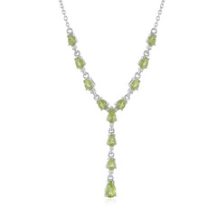 Peridot Silver Necklace