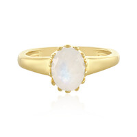 Rainbow Moonstone Silver Ring