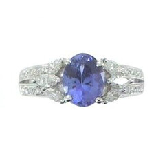 18K AAA Tanzanite Gold Ring (CIRARI)