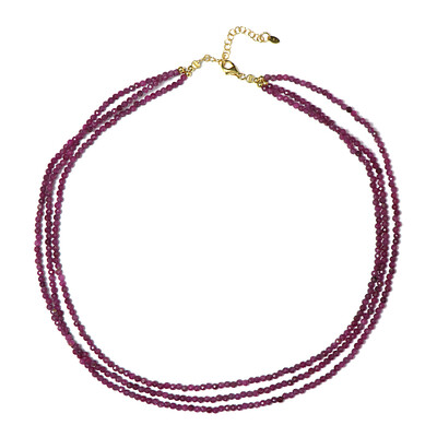 Mozambique Ruby Silver Necklace