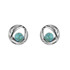 Turquoise Silver Earrings