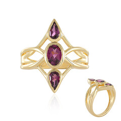 Rhodolite Silver Ring