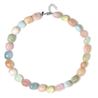 Fancy Beryl Silver Necklace