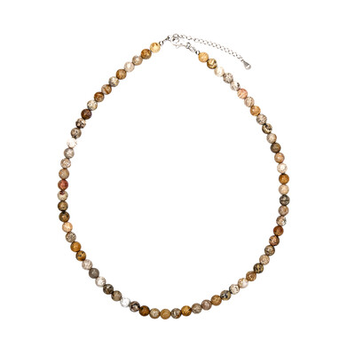 Petrified Coral Silver Necklace