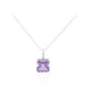 Amethyst Silver Necklace