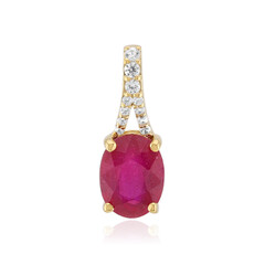 Bemainty Ruby Silver Pendant