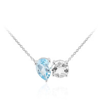Sky Blue Topaz Silver Necklace