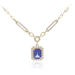 14K AAA Tanzanite Gold Necklace (CIRARI)