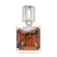 Mahogany Obsidian Silver Pendant