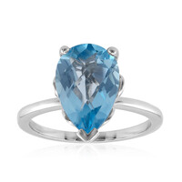 Sky Blue Topaz Silver Ring