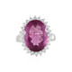 Pink Flouorite Silver Ring