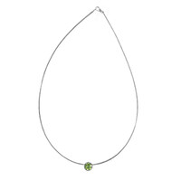 Peridot Silver Necklace