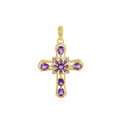 Amethyst Silver Pendant