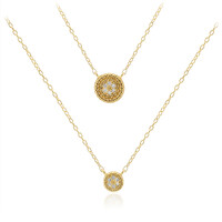 I3 (I) Diamond Silver Necklace