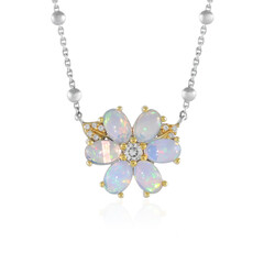 Welo Opal Silver Necklace (Dallas Prince Designs)
