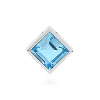 Sky Blue Topaz Silver Pendant