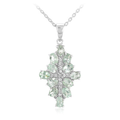 Paraiba Tourmaline Silver Necklace