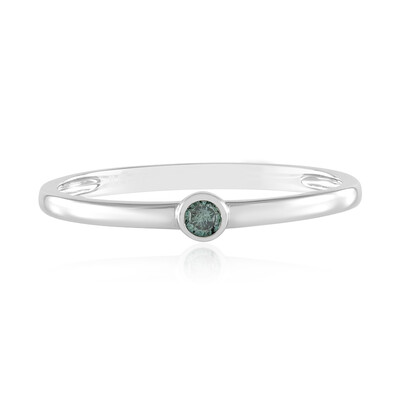 9K I3 Blue Diamond Gold Ring