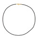 Black Spinel Silver Necklace