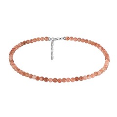 Sunstone Silver Necklace