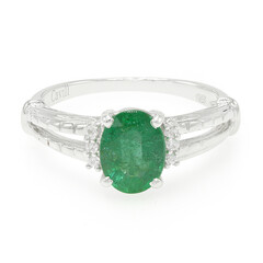 Bahia Emerald Silver Ring
