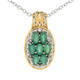 Zambian Emerald Silver Necklace (Gems en Vogue)