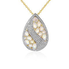 Welo Opal Silver Necklace