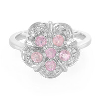 Ceylon Pink Sapphire Silver Ring