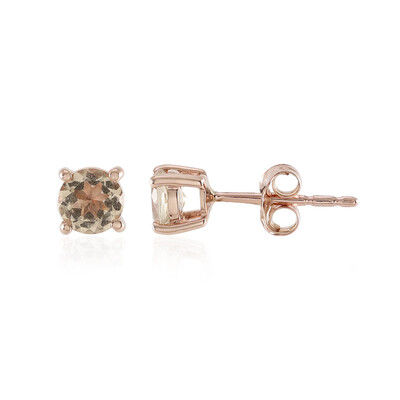 9K Morganite Gold Earrings