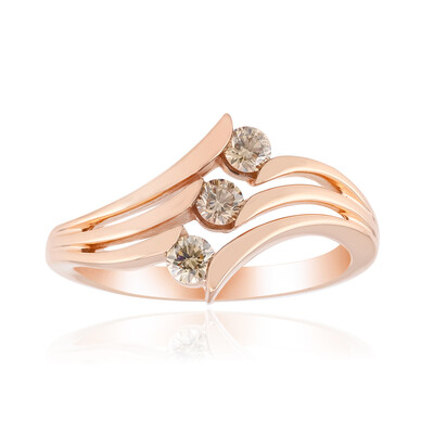 9K SI1 Argyle Rose De France Diamond Gold Ring (Annette)