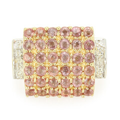 18K Unheated Padparadscha Sapphire Gold Ring (AMAYANI)