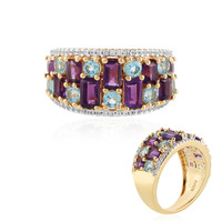 Zambian Amethyst Silver Ring