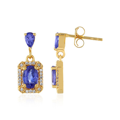 Tanzanite Silver Earrings